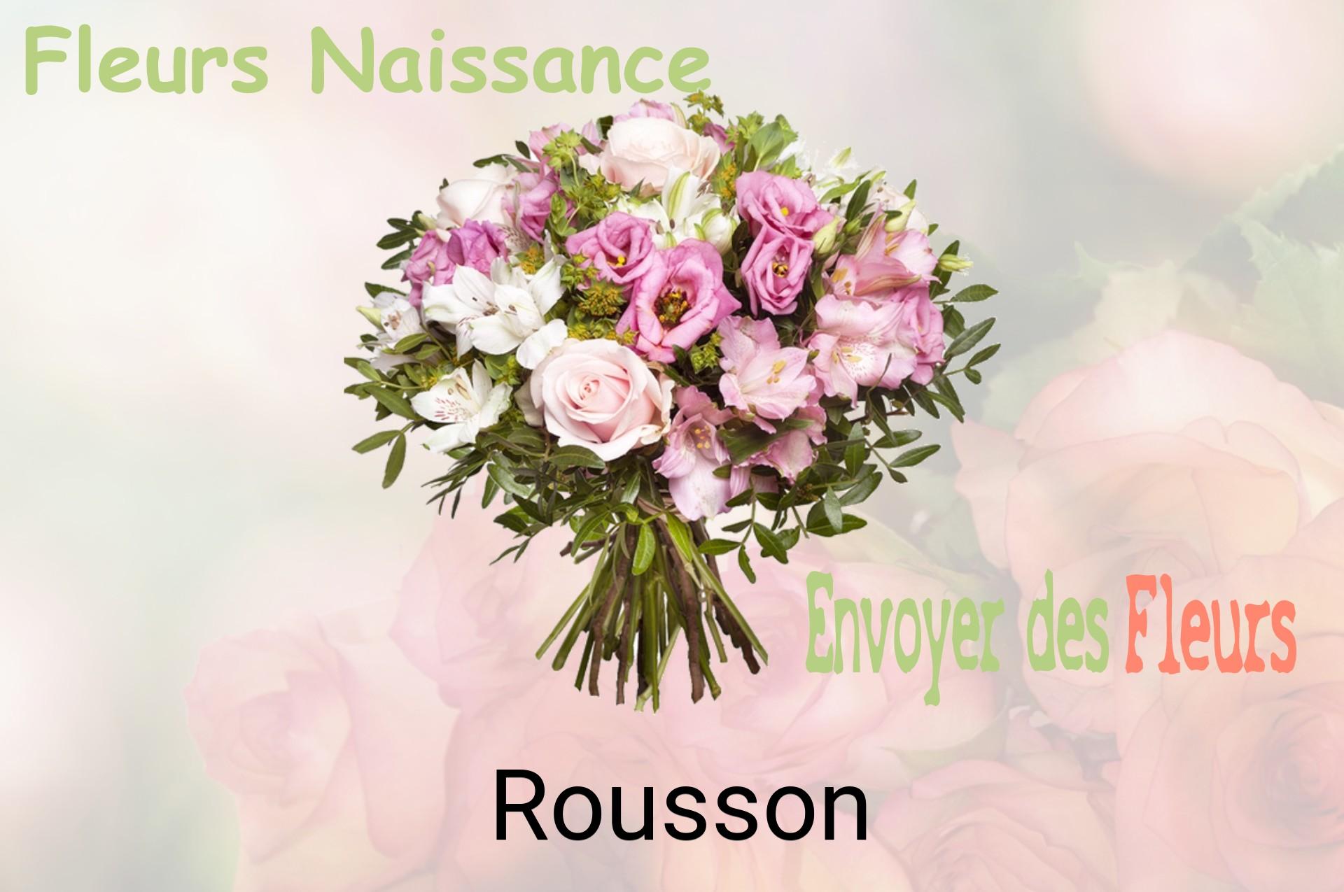 Bouquet de fleurs de naissance livré à Rousson